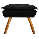 Ver imagem 3 de Puff Decorativo Opala Suede Preto