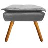 Puff Decorativo Opala Suede Cinza - 3