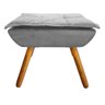 Puff Decorativo Opala Suede Cinza - 2
