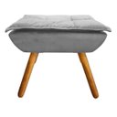 Ver imagem 2 de Puff Decorativo Opala Suede Cinza