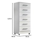 Ver imagem 2 de Cômoda 6 gavetas - Branco Helena