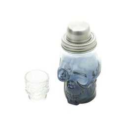 Kit Tequila Caveira 6 Copos Dose Coqueteleira e Tábua Madeira - 3 Kit Tequila Caveira 6 Copos Dose Coqueteleira e Tábua Madeira - 3