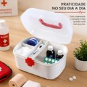 Ver imagem 7 de Caixa Porta Medicamentos Grande Bandeja Organizadora Emergencia Primeiros Socorros