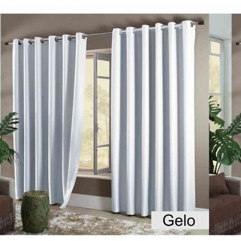 Cortina Blackout Corta Luz 2,00x1,80 Naturalle Gelo Sultan