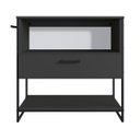 Ver imagem 5 de Gabinete Armário Banheiro 80cm Estilo Industrial L1028 Lacasamia