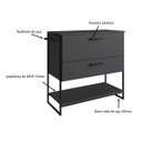 Ver imagem 7 de Gabinete Armário Banheiro 80cm Estilo Industrial L1028 Lacasamia