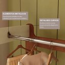 Ver mais imagens de Guarda-Roupa Closet Infantil com 6 Gavetas e Cabideiro 100% MDF Olívia Bege/Off White/Castanho