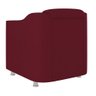 Cadeira Poltrona Decorativa Reforçada Sala de Espera – Balaqui Decor Cor:Marsala - 4