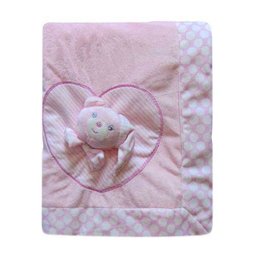 edredom bebê menina Jolitex dupla face bordado com aplique - 2