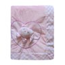 edredom bebê menina Jolitex dupla face bordado com aplique - 2