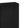 Guarda-roupa Orne C/ Portas de Correr Preto Fosco Liso Moveis Albatroz - 4