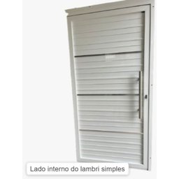 Porta de Correr em Alumínio Simples 2,10x1,00 - 2
