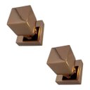 Ver imagem 1 de Kit 2 Acabamento Quadrado Registro Rose Gold Metal Padrão Deca 3/4