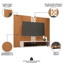 Ver imagem 3 de Painel Tv 47 120cm Suspenso com Nicho Form Off-cinamomo - Hb Móveis