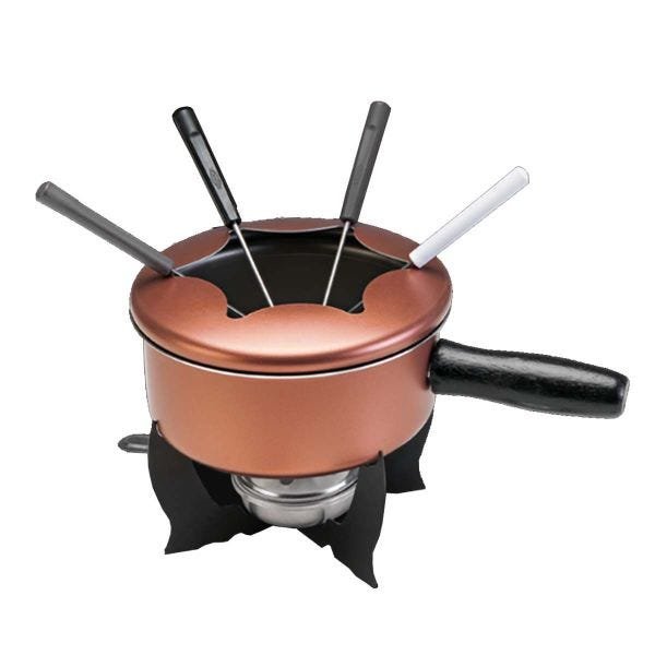 Conjunto Para Fondue 10 Peças Com 6 Garfos Inox Brinox