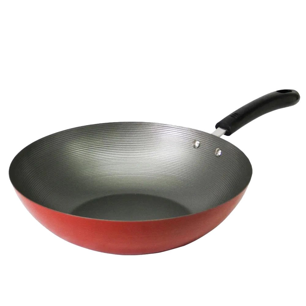 Frigideira Antiaderente Wok Cazza Vermelha 30cm