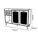 Ver imagem 5 de Aparador Buffet Arcade 2 Portas Nature/Off White Mobler