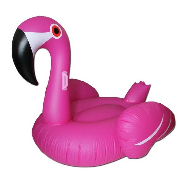 Boia Colchão Inflável Flamingo 1,40 x 1,32m Wellmix