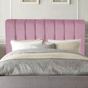 Ver imagem 1 de Cabeceira Estofada Kiara 160cm Queen Size Box Quarto Suede Rosa Bebê - Gat Magazine