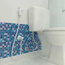Ver mais imagens de Ducha Higiênica Branca com Registro e Mangueira Chuveirinho