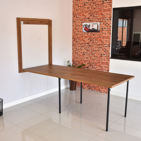 Mesa Dobrável Retrátil de Parede 215x89 Noronha
