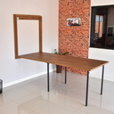 Ver imagem 1 de Mesa Dobrável Retrátil de Parede 215x89 Noronha