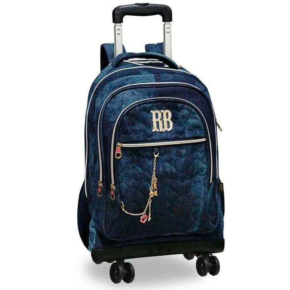 Mochila de Rodinha - 360 - Rebecca Bonbon - Pingente - Azul Marinho - Clio Style - 1