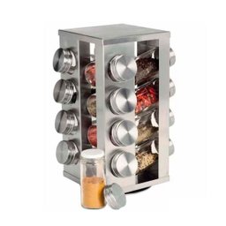 Porta Temperos E Condimentos Giratório Em Metal 16 Recipientes - 2
