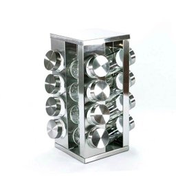 Porta Temperos E Condimentos Giratório Em Metal 16 Recipientes - 3