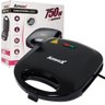 Sanduicheira e Grill Elétrica 110v 127v 750w Dupla Antiaderente Amvox Ams 370 New Preta - 1