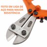 Alicate Tesoura Corta Vergalhão Cadeado Ferro Grande 45cm - 4