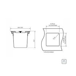 Lixeira de Embutir Tramontina Clean Square Aço Inox com Balde Plástico 5l 94518/205 - 5