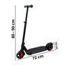 Patinete Motorizado Elétrico 150w Scooter 24v Infantil Dobrável Led Preto Bivolt Importway Bw-270 Pt - 2