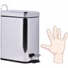 Lixeira Retangular Slim Aco Inox 5l - Kala - 5