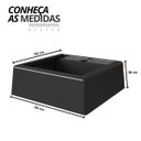 Ver imagem 4 de Gabinete para Banheiro Suspenso Industrial com Cuba Ametista Preta Mel