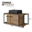 Ver imagem 3 de Gabinete para Banheiro Suspenso Industrial com Cuba Ametista Preta Mel