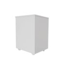 Ver imagem 3 de Cesto De Roupas Baú Roupeiro Tulha Com Rodízios Branco