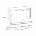Ver imagem 5 de Estante de Tv 75 Pol 240cm Fany Off White-cinamomo H01 - Drossi