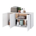 Ver imagem 5 de ARMÁRIO 3 PORTAS 1 PRATELEIRA MDP 15MM - BRANCO - BRV