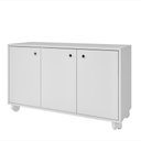 Ver imagem 2 de ARMÁRIO 3 PORTAS 1 PRATELEIRA MDP 15MM - BRANCO - BRV