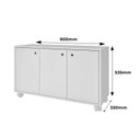 Ver imagem 4 de ARMÁRIO 3 PORTAS 1 PRATELEIRA MDP 15MM - BRANCO - BRV