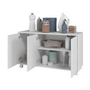 Ver imagem 3 de ARMÁRIO 3 PORTAS 1 PRATELEIRA MDP 15MM - BRANCO - BRV