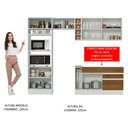 Ver imagem 6 de Armário de Cozinha Completa 270cm Branco/Rustic Jade Madesa 09