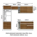 Ver imagem 4 de Armário de Cozinha Completa 270cm Branco/Rustic Jade Madesa 09
