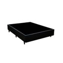 Ver imagem 1 de Cama Base Box Casal Sintético Preto 27x138x188 Rosana Colchões
