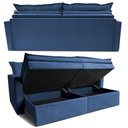 Ver imagem 7 de Sofá sem Caixa Retrátil Baú 1,80m Cama Inbox Secret Suede Velusoft Azul