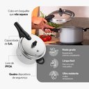 Ver imagem 6 de Panela de Pressão Brinox Ceramic Life Super Gris 5,4L Indução