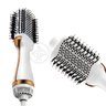 Prancha Profissional Quanta Escova Secadora 220v 2 em 1 Antifrizz Branco e Dourado Qtes5900 Alisador - 4