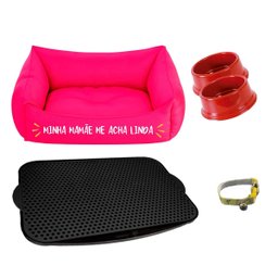 Kit Pet Xixi Dog Cama Cachorro M 57X37 Mamãe Me Acha Linda - 1