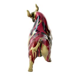ESTATUETA TOURO COLORIDO 24CM - 3